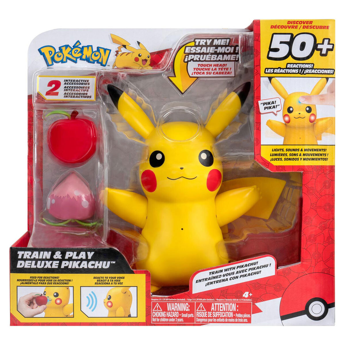Jazwares, Покемон, фигурка Пикачу, 4,5 минуты, 50 реакций Pokemon
Jazwares, Покемон, фигурка Пикачу, 4,5 минуты, 50 реакций Pokemon
