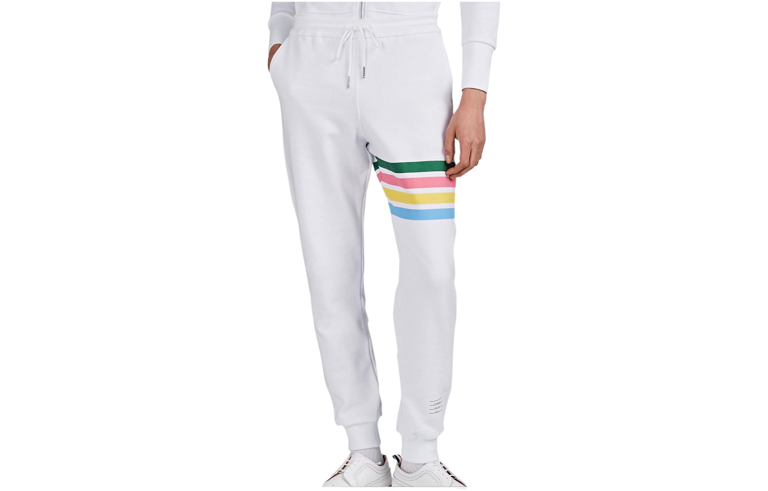 THOM BROWNE Трикотажные спортивные штаны мужские белые
THOM BROWNE Трикотажные спортивные штаны мужские белые