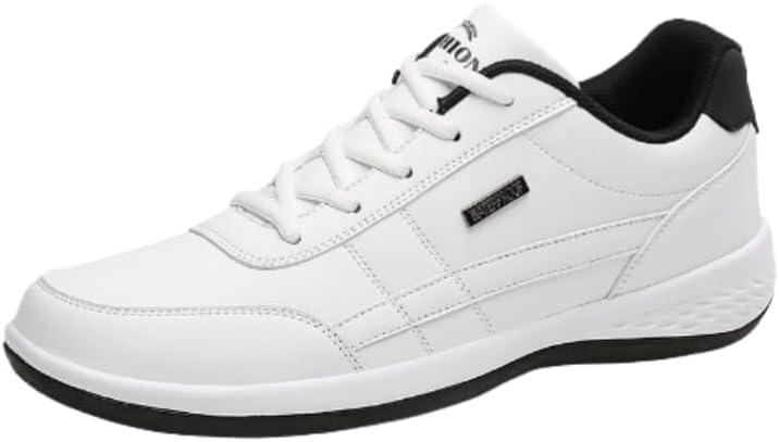 Мужские кроссовки низкие однотонные - модные повседневные ботинки на шнуровке из синтетической кожи с подошвой из ЭВА, стелькой из комфортной ткани и противоскользящим дизайном для прогулок на улице, парка и занятий в спортзале Clolinde, белый
Мужские кроссовки низкие однотонные - модные повседневные ботинки на шнуровке из синтетической кожи с подошвой из ЭВА, стелькой из комфортной ткани и противоскользящим дизайном для прогулок на улице, парка и занятий в спортзале Clolinde, белый