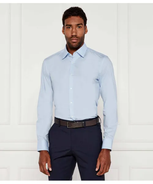 Рубашка h-hank-kent-c1-214 Slim fit Boss, синий 
Рубашка h-hank-kent-c1-214 Slim fit Boss, синий