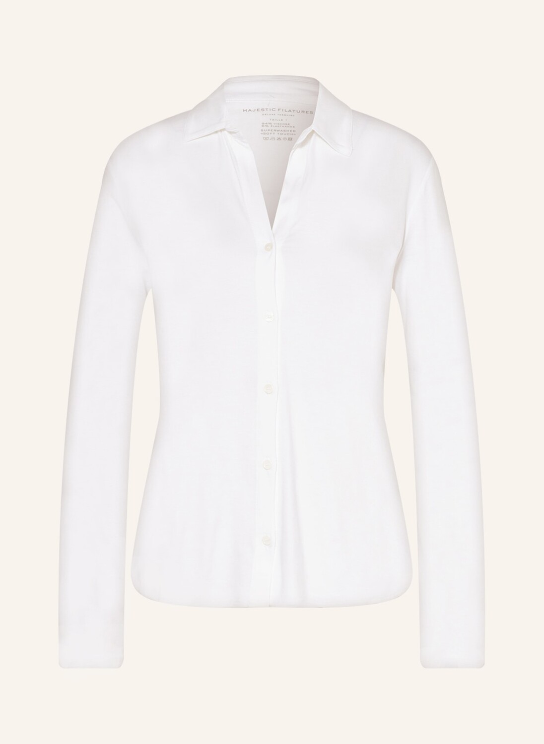 Блузка-рубашка из джерси MAJESTIC FILATURES, белый
Блузка-рубашка из джерси MAJESTIC FILATURES, белый