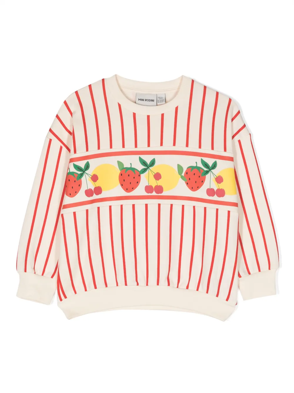 Толстовка в полоску с принтом Mini Rodini, нейтральный
Толстовка в полоску с принтом Mini Rodini, нейтральный