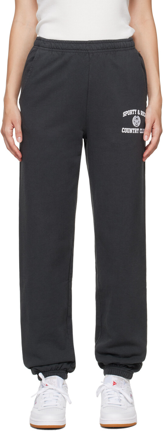 Серые спортивные штаны с эмблемой университета Sporty & Rich
Серые спортивные штаны с эмблемой университета Sporty & Rich