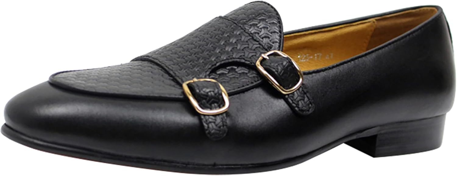 Мужские лоферы Santimon, слипоны для вечернего и повседневного ношения, на пуговице, из натуральной кожи, стиль Monk Strap, пенни лоферы, модные мужские свадебные туксы, деловая формальная обувь, удобные для ходьбы, черный
Мужские лоферы Santimon, слипоны для вечернего и повседневного ношения, на пуговице, из натуральной кожи, стиль Monk Strap, пенни лоферы, модные мужские свадебные туксы, деловая формальная обувь, удобные для ходьбы, черный