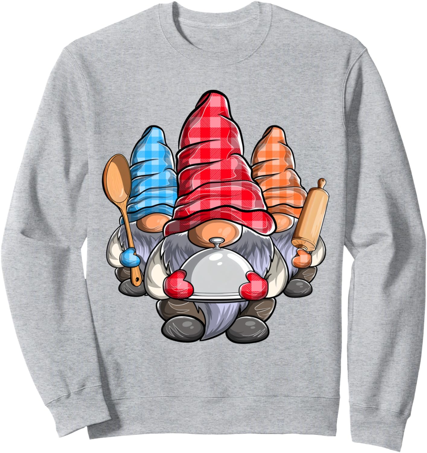 Толстовка с изображением трех кулинарных гномов, шеф-повара, занимающегося выпечкой и приготовлением пищи. Толстовка Three Culinary Gnomes, серый
Толстовка с изображением трех кулинарных гномов, шеф-повара, занимающегося выпечкой и приготовлением пищи. Толстовка Three Culinary Gnomes, серый