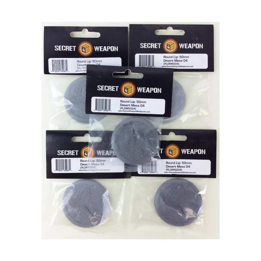 Круглая база для губ №4, 50 мм — Desert Mesa (5 шт.), Miniature Bases - Desert Mesa
Круглая база для губ №4, 50 мм — Desert Mesa (5 шт.), Miniature Bases - Desert Mesa