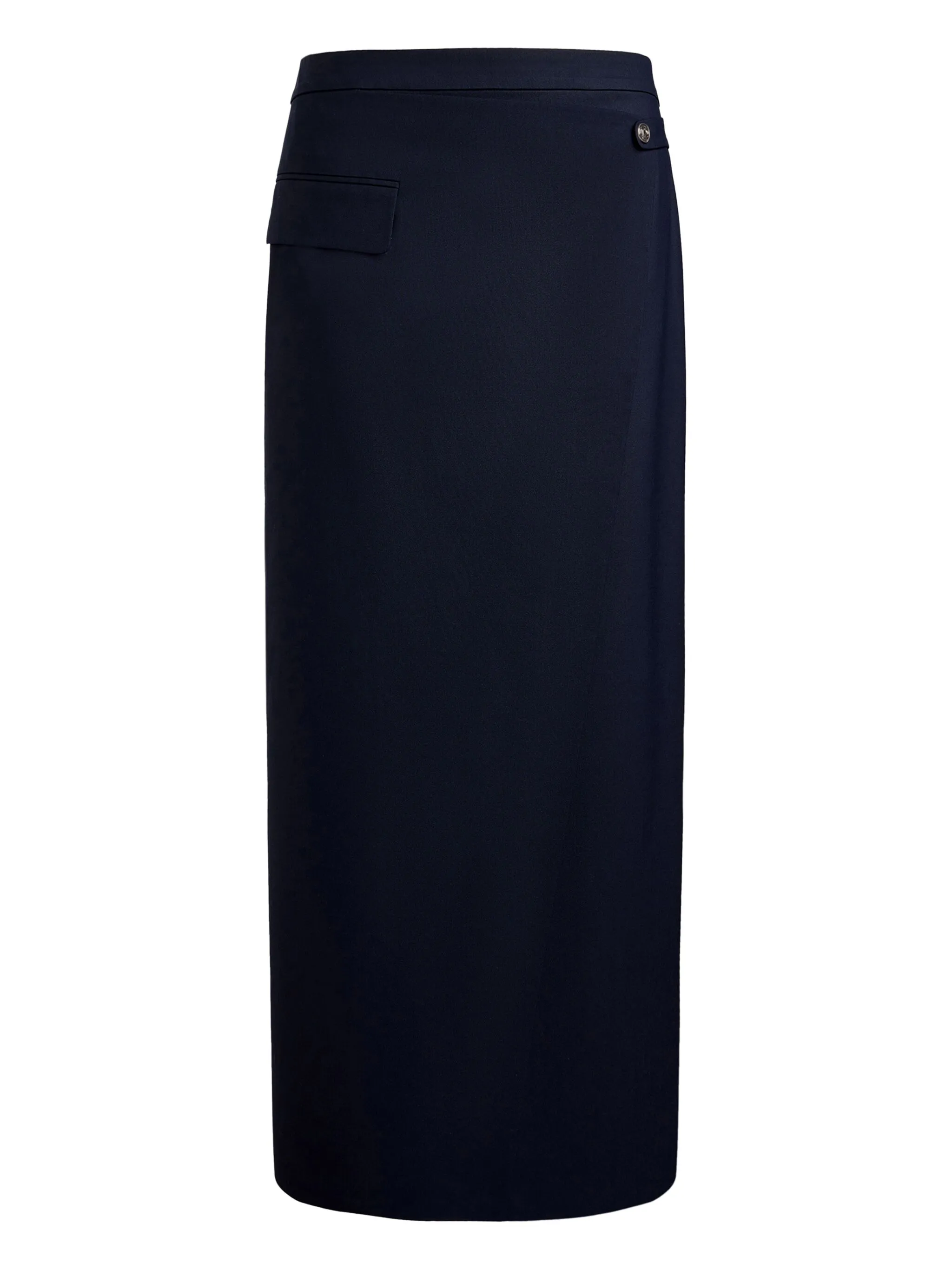 Юбка миди асимметричного кроя с имитацией запаха 12 Storeez, синий
Юбка миди асимметричного кроя с имитацией запаха 12 Storeez, синий