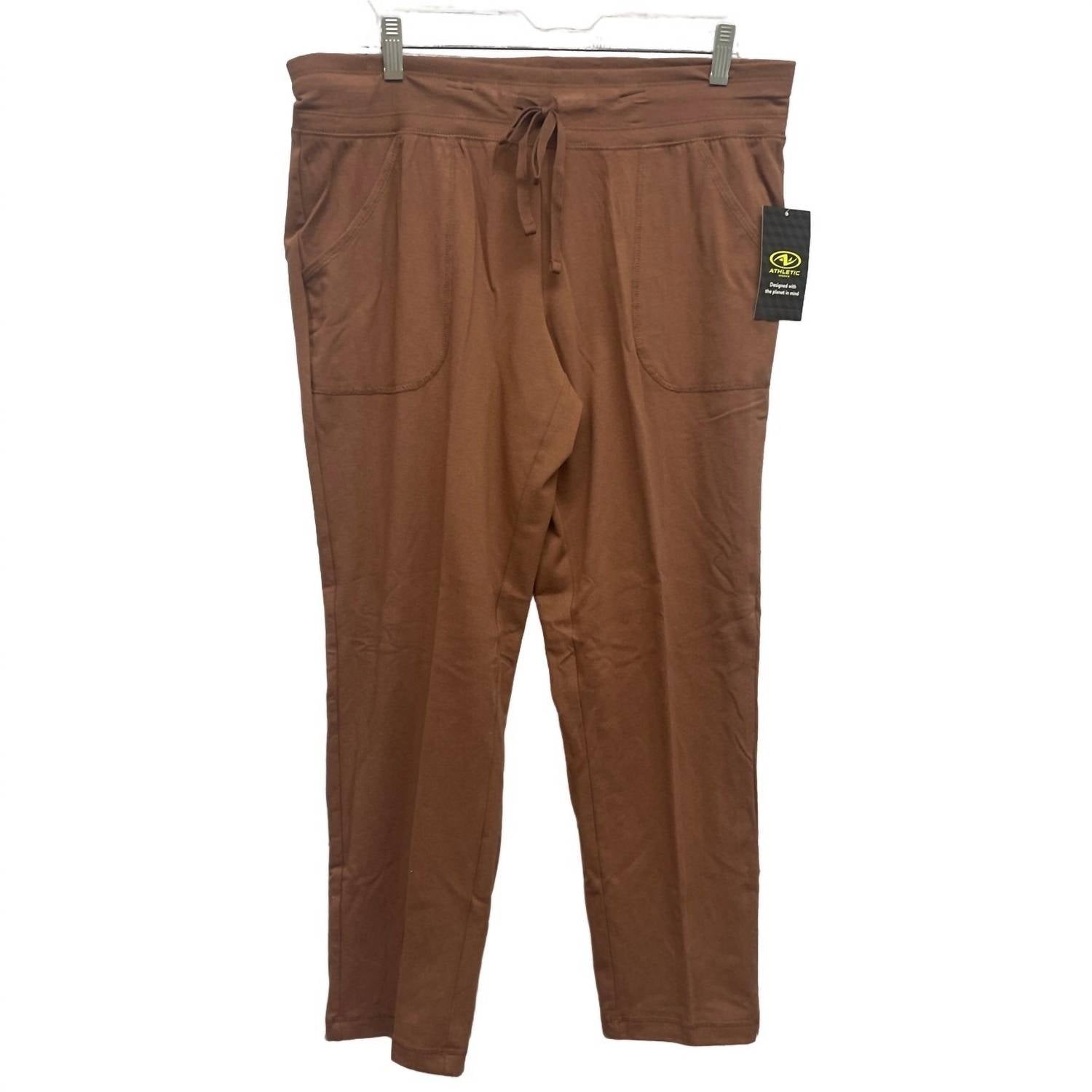 Женские эластичные штаны для йоги на шнурке - Petite, коричневый цвет Athletic Works
Женские эластичные штаны для йоги на шнурке - Petite, коричневый цвет Athletic Works