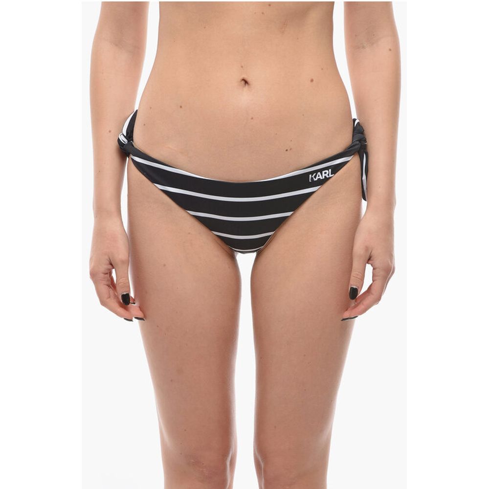 Полосатый бикини-низ с тентовыми шнурками Karl Lagerfeld, Black and White
Полосатый бикини-низ с тентовыми шнурками Karl Lagerfeld, Black and White