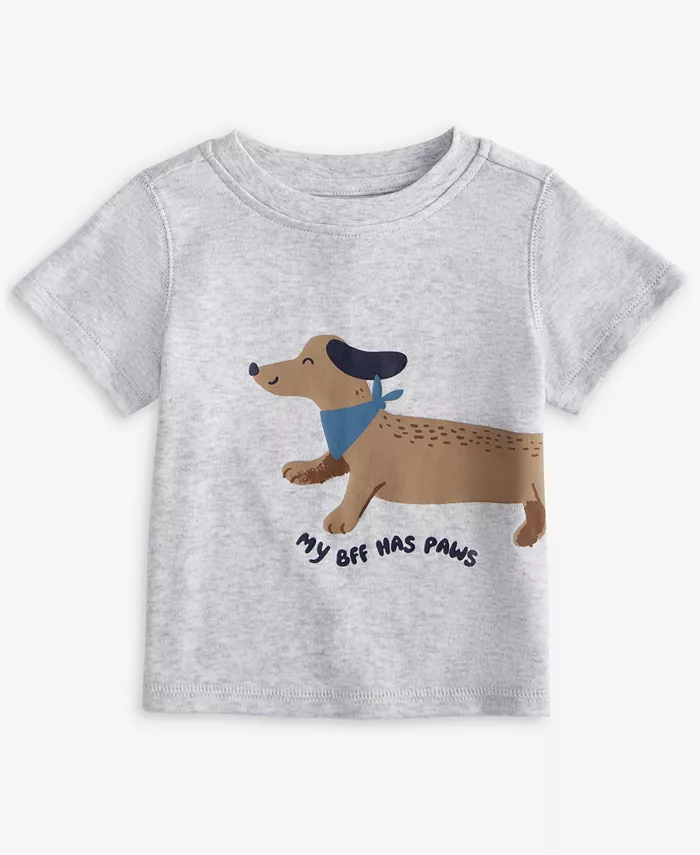 Футболка с короткими рукавами и принтом «Лапочка лучшего друга» для мальчиков First Impressions, серый
Футболка с короткими рукавами и принтом «Лапочка лучшего друга» для мальчиков First Impressions, серый