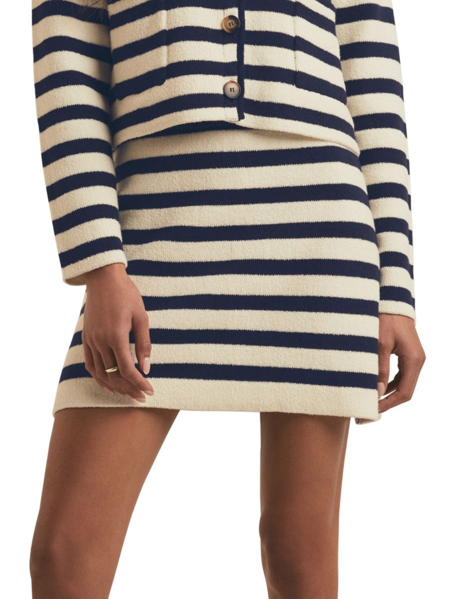 Мини-юбка в полоску Annabel Knit Favorite Daughter, цвет Navy White
Мини-юбка в полоску Annabel Knit Favorite Daughter, цвет Navy White