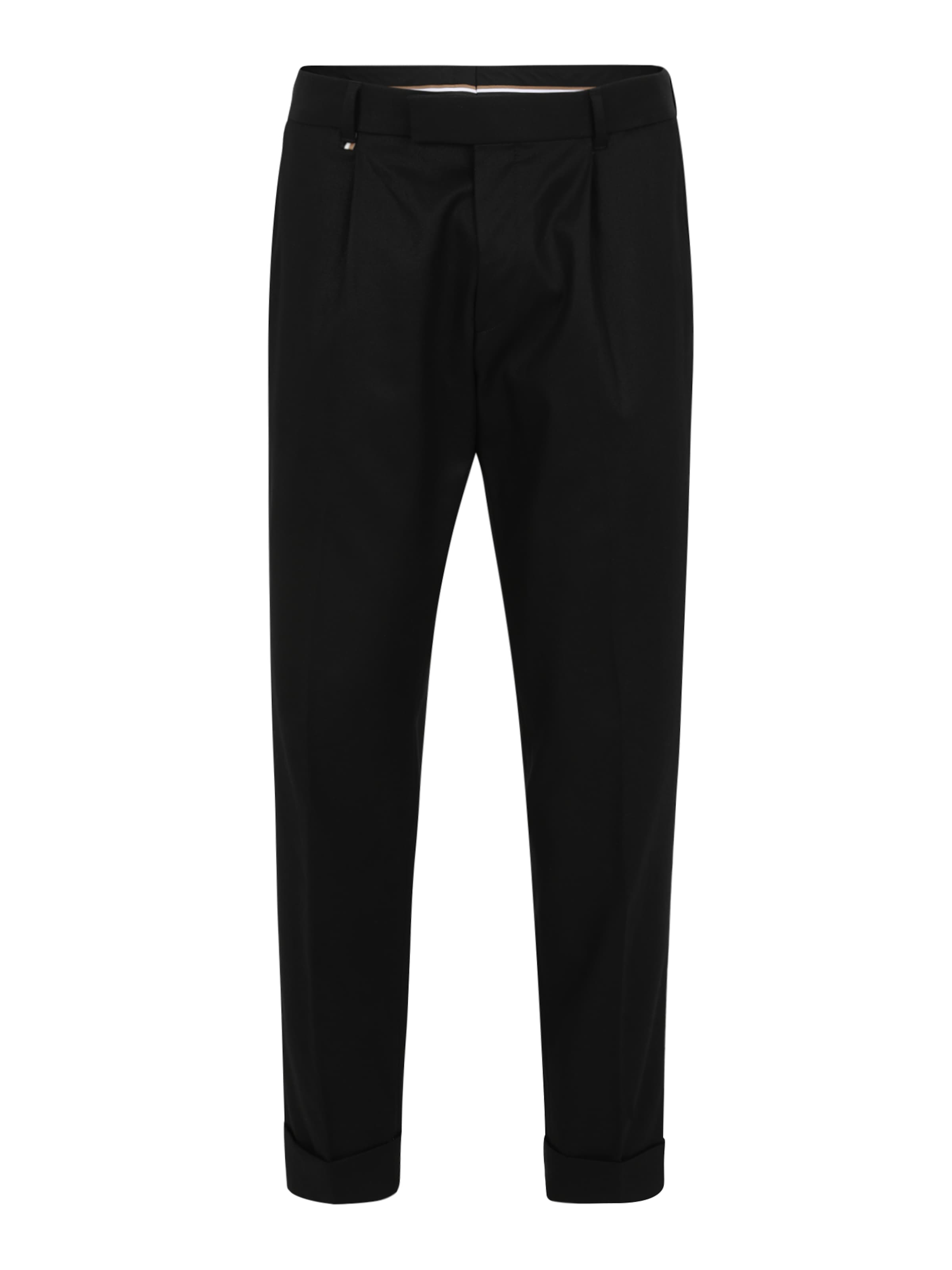 BOSS Брюки с зауженным кроем и складками спереди 'C-Pepe' в черном цвете
BOSS Брюки с зауженным кроем и складками спереди 'C-Pepe' в черном цвете