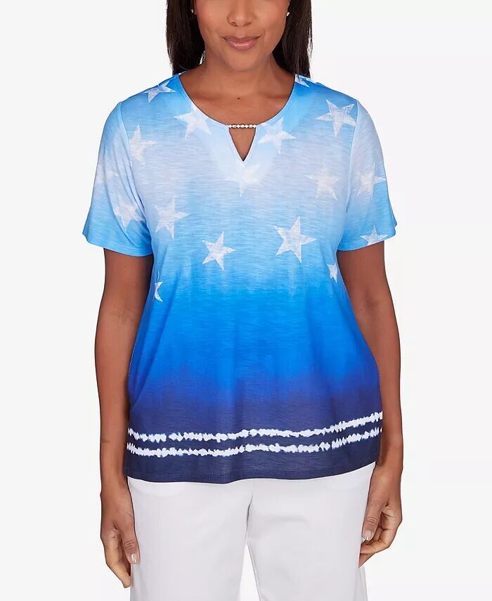 Женские топы с короткими рукавами All American Tie Dye Stars Alfred Dunner, мультиколор
Женские топы с короткими рукавами All American Tie Dye Stars Alfred Dunner, мультиколор