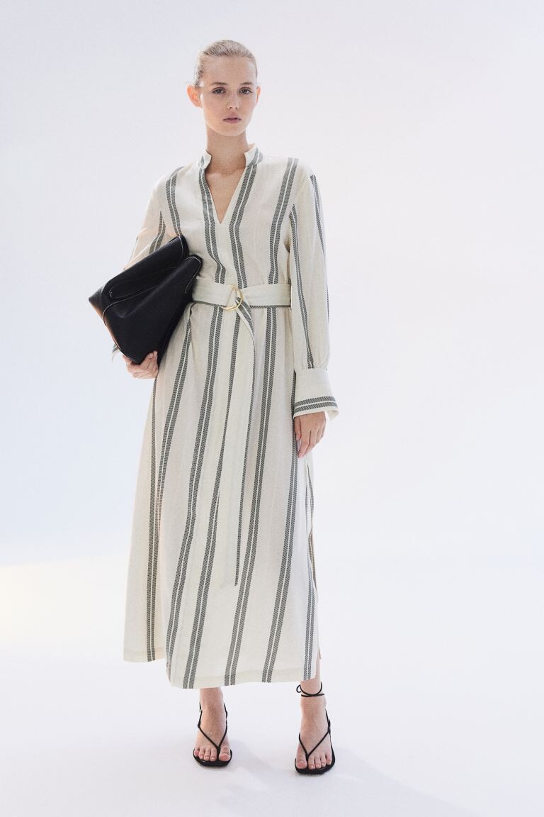 Платье-Блузка с поясом H&M, бежевый
Платье-Блузка с поясом H&M, бежевый