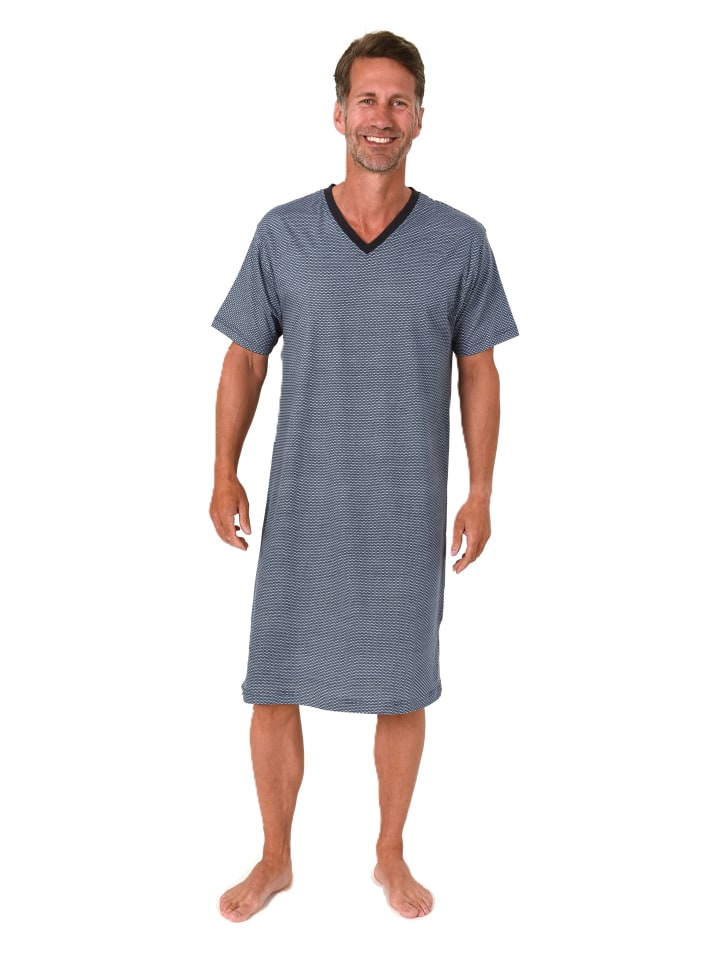 Ночная рубашка с короткими рукавами, больших размеров, синего цвета NORMANN
Ночная рубашка с короткими рукавами, больших размеров, синего цвета NORMANN