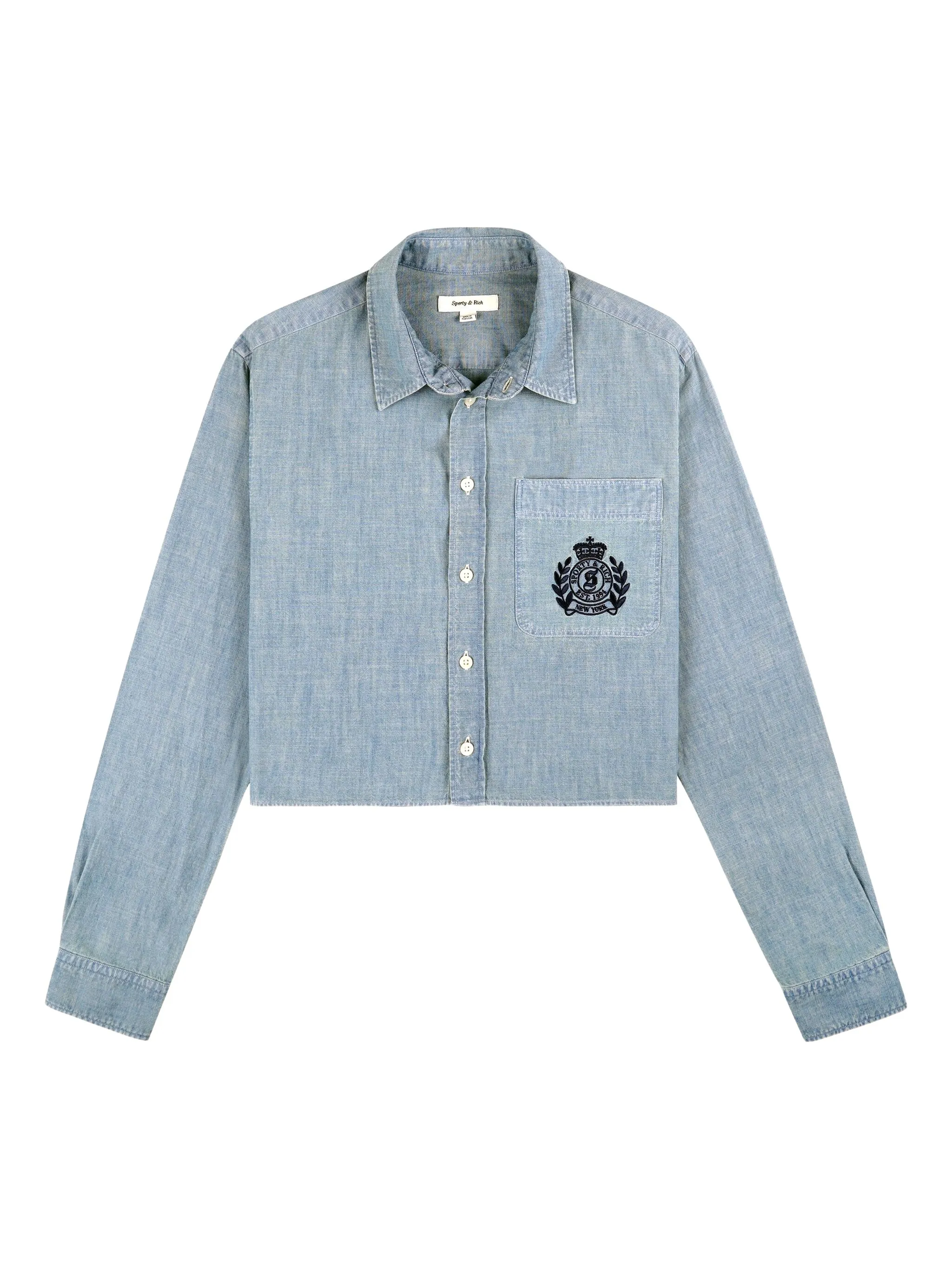 Рубашка H&W Crest Sporty & Rich, синий
Рубашка H&W Crest Sporty & Rich, синий