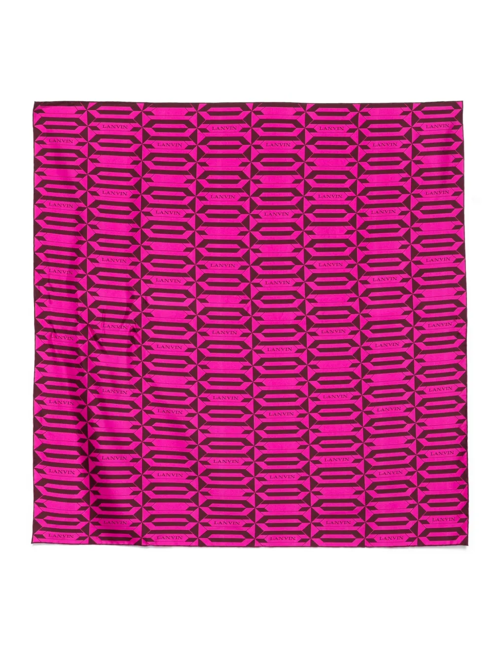 Шелковый платок с геометричным узором Lanvin, розовый
Шелковый платок с геометричным узором Lanvin, розовый