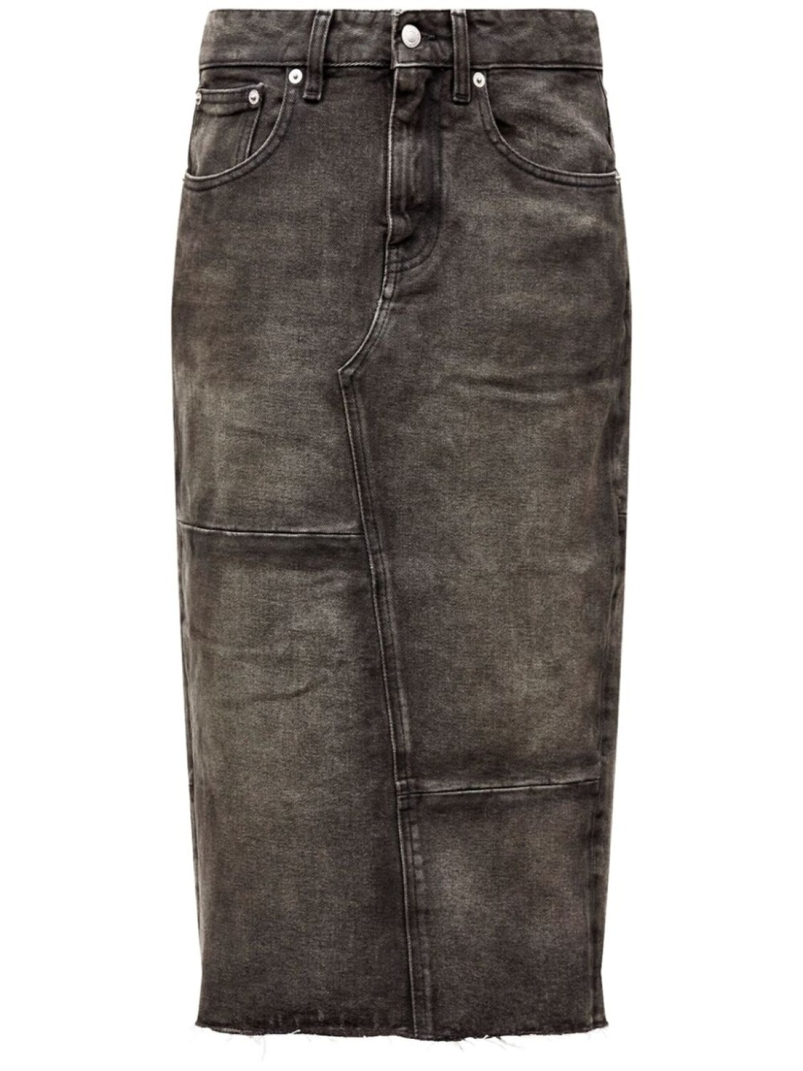 MM6 Maison Margiela джинсовая юбка с разрезом, серый
MM6 Maison Margiela джинсовая юбка с разрезом, серый