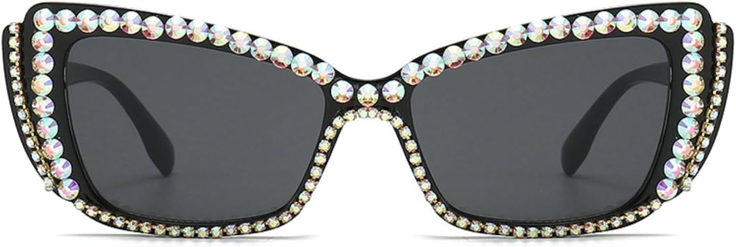 Модные солнцезащитные очки «кошачий глаз» со стразами, винтажные очки в виде бабочки с бриллиантами, блестящие солнцезащитные очки для женщин и девушек для вечеринок mincl, Black
Модные солнцезащитные очки «кошачий глаз» со стразами, винтажные очки в виде бабочки с бриллиантами, блестящие солнцезащитные очки для женщин и девушек для вечеринок mincl, Black