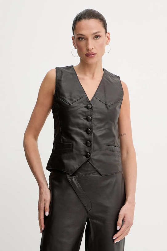 Кожаный жилет Reimagine by Patrick Mcdowell Pinko, коричневый
Кожаный жилет Reimagine by Patrick Mcdowell Pinko, коричневый