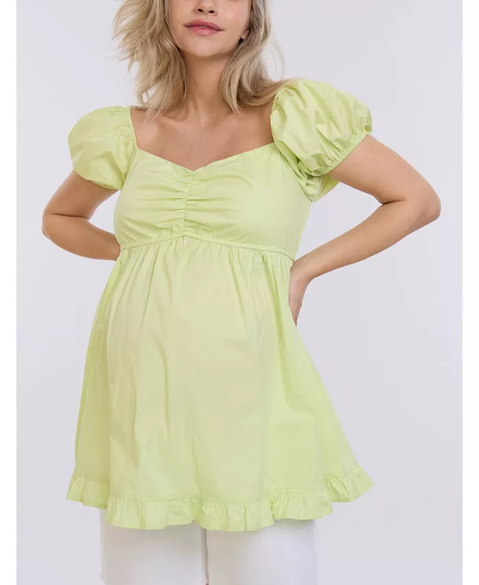 Беременная блузка-бэбидолл с коротким рукавом и открытыми плечами - Motherhood Motherhood Maternity, зеленый
Беременная блузка-бэбидолл с коротким рукавом и открытыми плечами - Motherhood Motherhood Maternity, зеленый