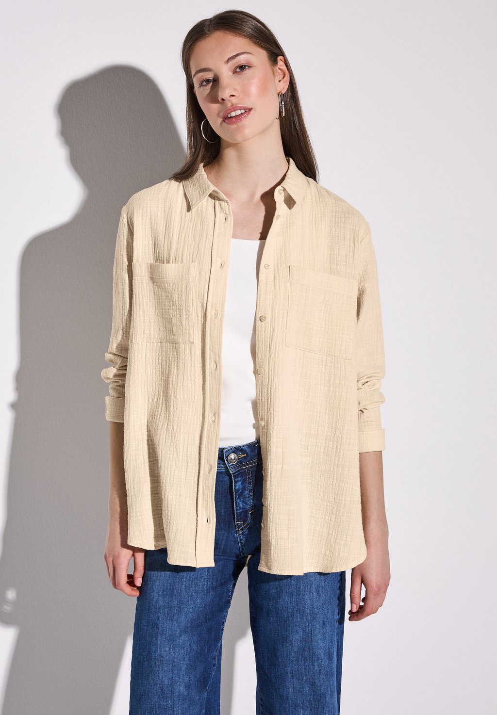 Блузка на пуговицах MIT BRUSTTASCHEN Street One, песочный
Блузка на пуговицах MIT BRUSTTASCHEN Street One, песочный