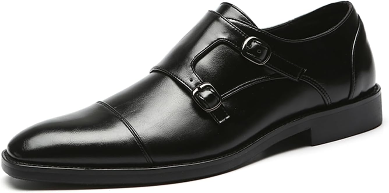 Мужские туфли-лоферы с двойной пряжкой, с острым носком, из искусственной кожи, стиль оксфорд Generic, черный
Мужские туфли-лоферы с двойной пряжкой, с острым носком, из искусственной кожи, стиль оксфорд Generic, черный