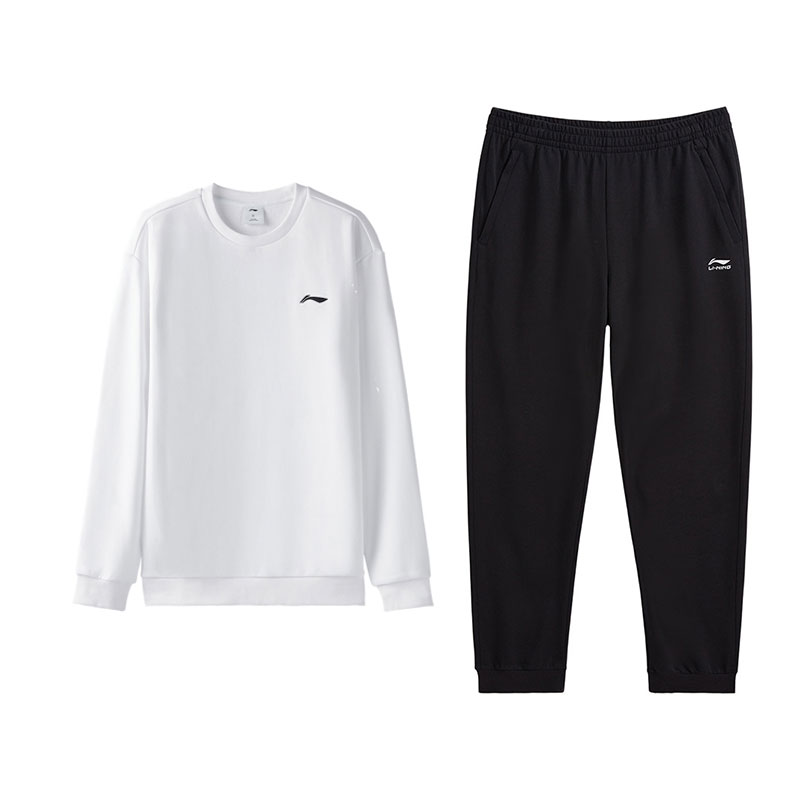 Мужской повседневный спортивный комплект от Li Ning (2 предмета)., белый top+черный pants
Мужской повседневный спортивный комплект от Li Ning (2 предмета)., белый top+черный pants