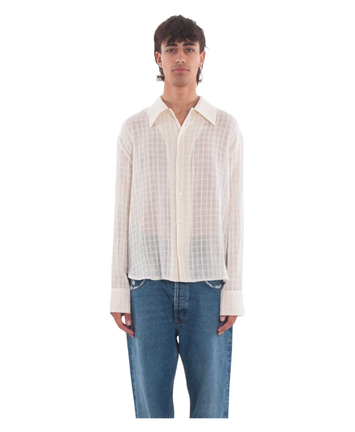 Прозрачная клетчатая рубашка Игнасио Sãfr, белый
Прозрачная клетчатая рубашка Игнасио Sãfr, белый