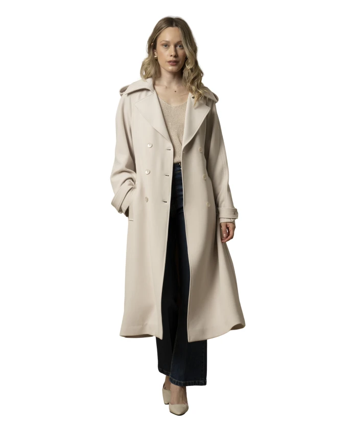 Элегантное двубортное длинное пальто Kocca, бежевый
Элегантное двубортное длинное пальто Kocca, бежевый