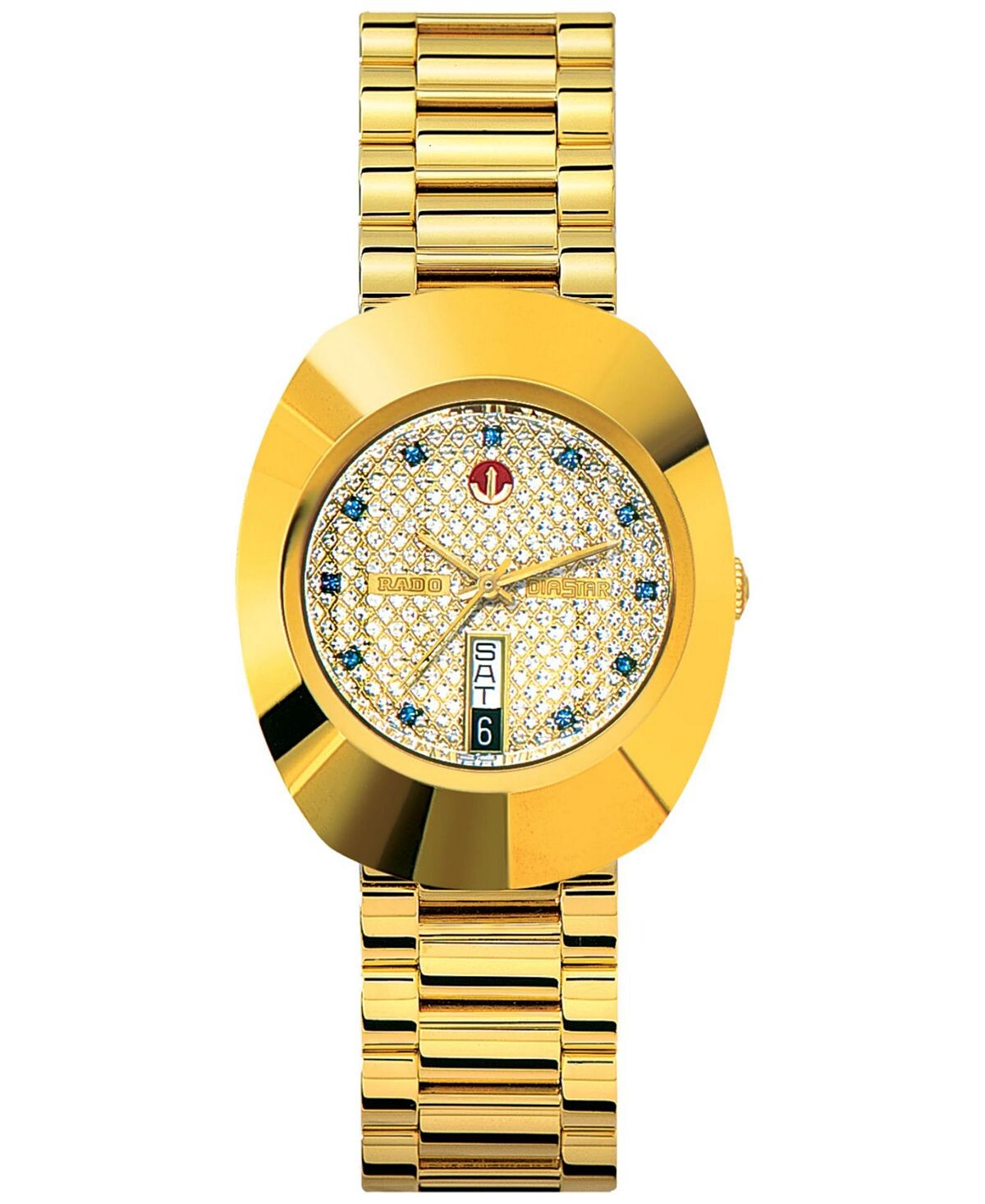 Мужские швейцарские оригинальные часы DiaStar с золотистым браслетом из нержавеющей стали, 35 мм Rado
Мужские швейцарские оригинальные часы DiaStar с золотистым браслетом из нержавеющей стали, 35 мм Rado