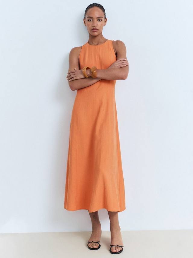 Платье миди Pepa с расклешенными рукавами без рукавов Mango, Pastel Orange
Платье миди Pepa с расклешенными рукавами без рукавов Mango, Pastel Orange