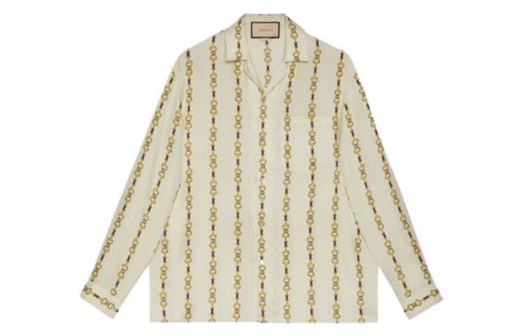 Рубашка мужская бежевая Gucci, цвет Apricot Cream
Рубашка мужская бежевая Gucci, цвет Apricot Cream