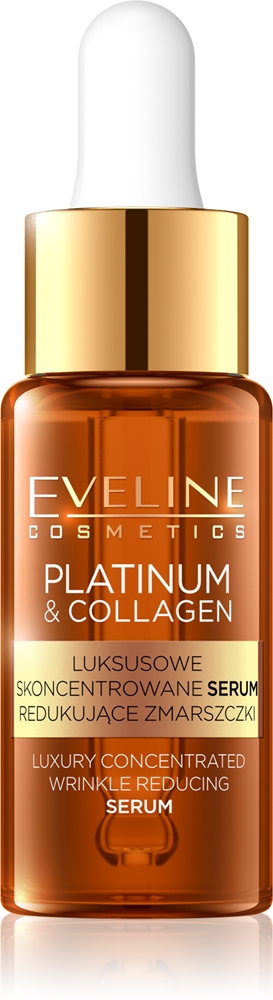 Концентрированная сыворотка против морщин с платиной и коллагеном Eveline Cosmetics, 18 мл
Концентрированная сыворотка против морщин с платиной и коллагеном Eveline Cosmetics, 18 мл