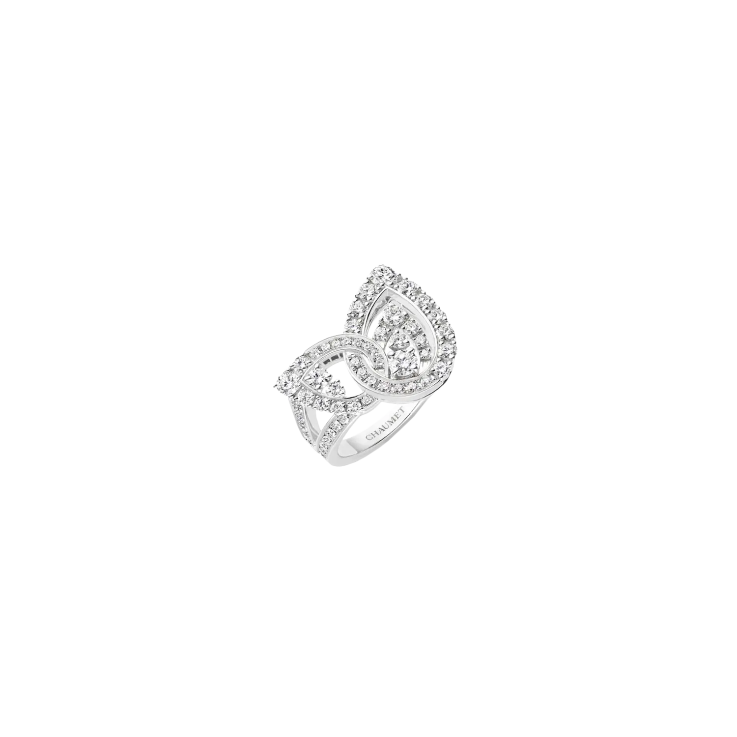 Кольцо Chaumet Joséphine duo éternel из белого золота с бриллиантами 
Кольцо Chaumet Joséphine duo éternel из белого золота с бриллиантами