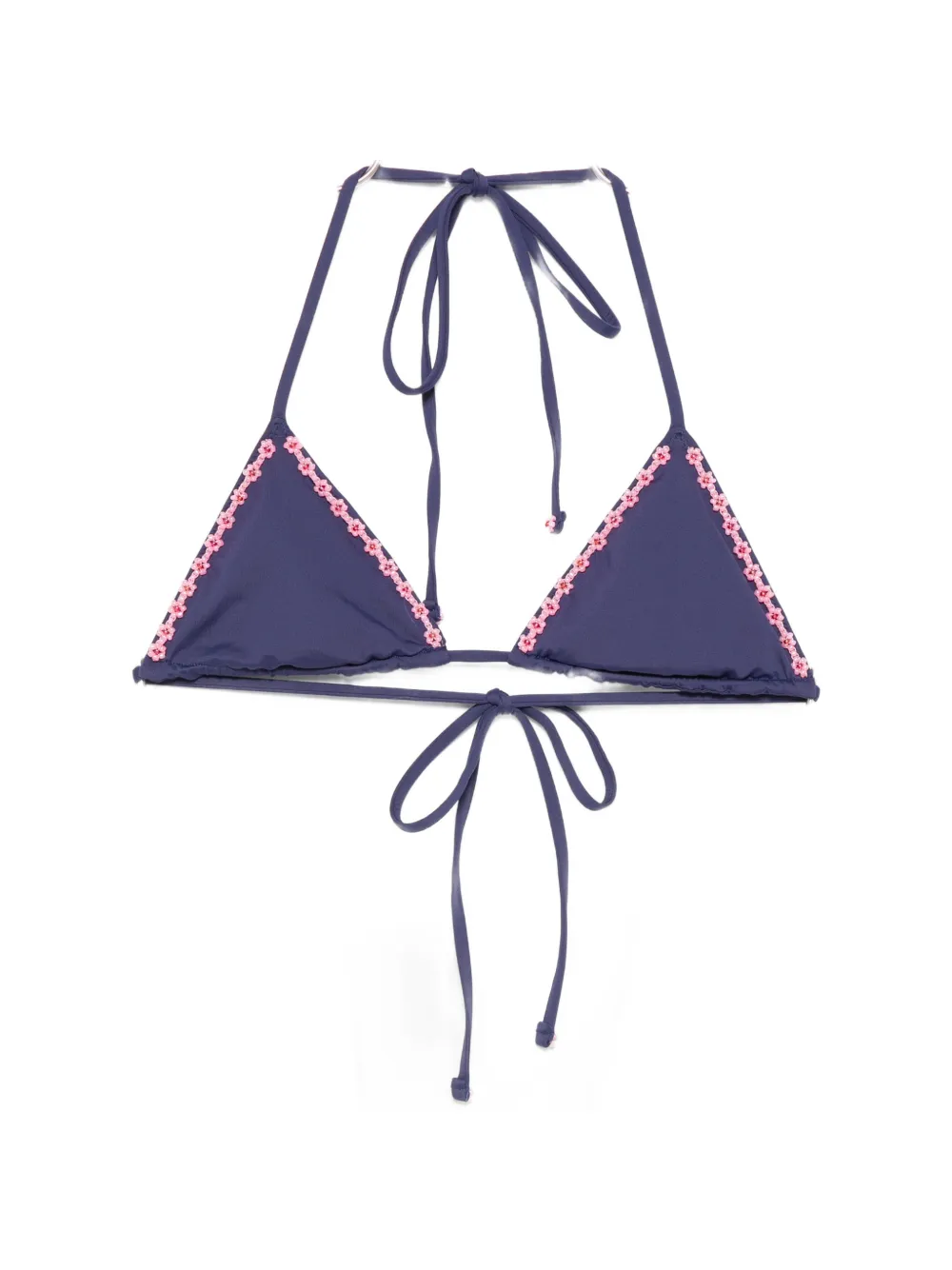 Треугольный топ-бикини Nick с цветочным декором Frankies Bikinis, синий
Треугольный топ-бикини Nick с цветочным декором Frankies Bikinis, синий