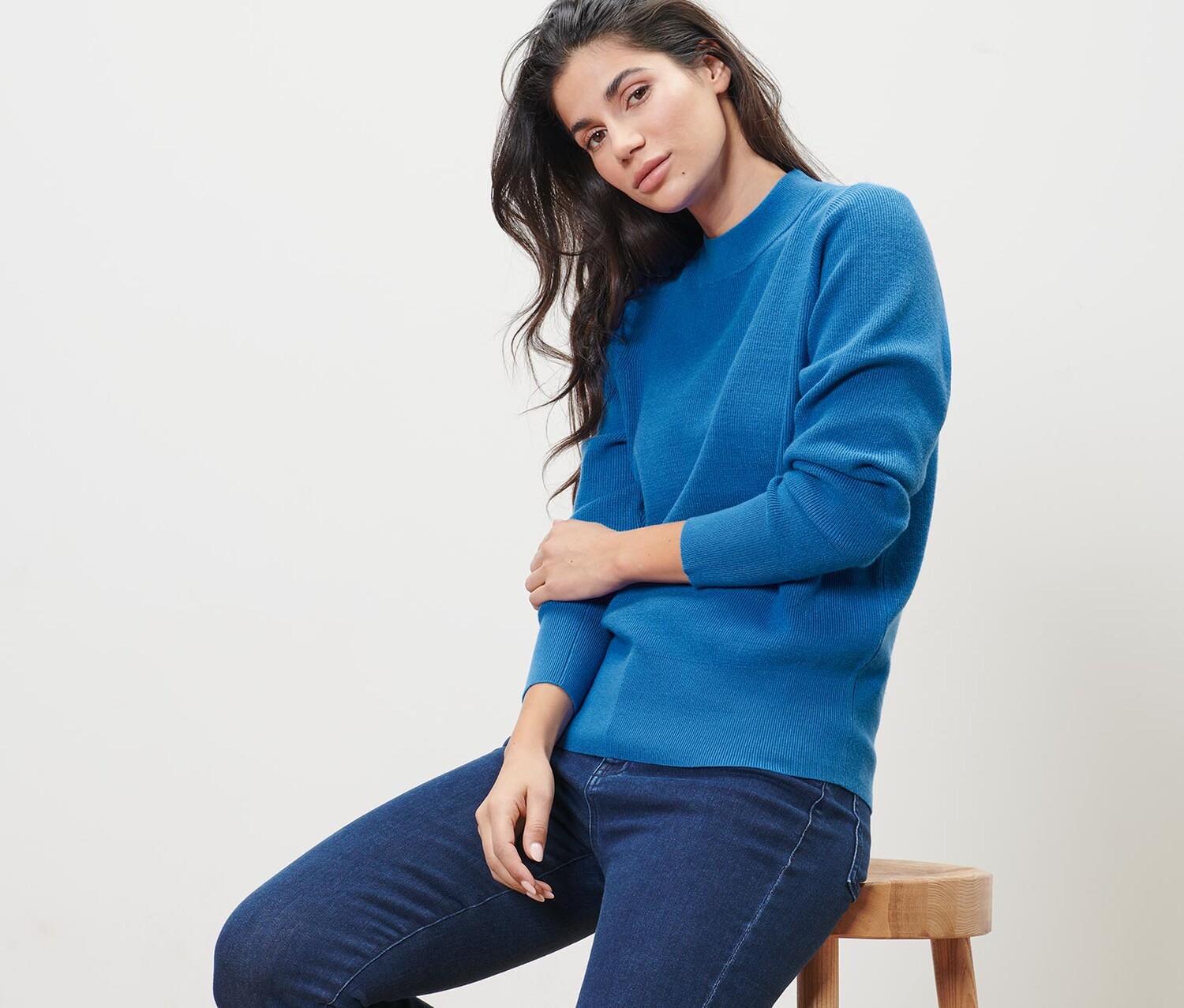 Свитер тонкой вязки Tchibo, синий кобальт
Свитер тонкой вязки Tchibo, синий кобальт