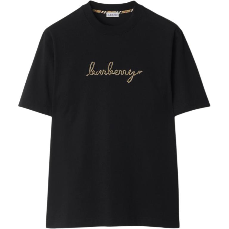 Хлопковая футболка Burberry, черный
Хлопковая футболка Burberry, черный