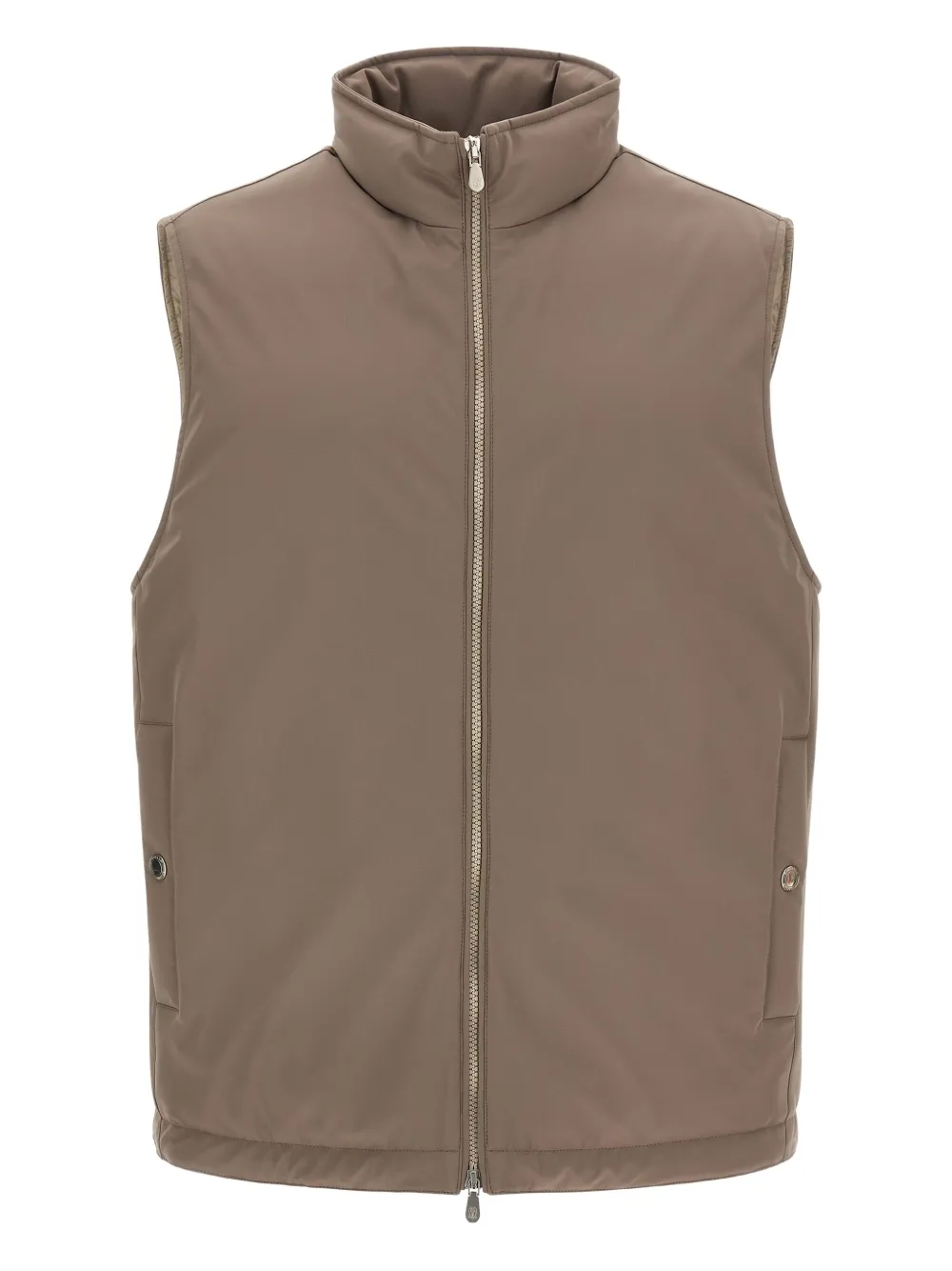 Стеганый жилет с высоким воротником Brunello Cucinelli, нейтральный
Стеганый жилет с высоким воротником Brunello Cucinelli, нейтральный