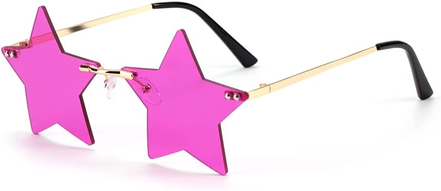 Солнцезащитные очки без оправы в форме звезды, модные солнцезащитные очки для женщин и мужчин, очки для вечеринок, очки с пентаграммой (один размер, фиолетовый) C&Xanadu, Black
Солнцезащитные очки без оправы в форме звезды, модные солнцезащитные очки для женщин и мужчин, очки для вечеринок, очки с пентаграммой (один размер, фиолетовый) C&Xanadu, Black