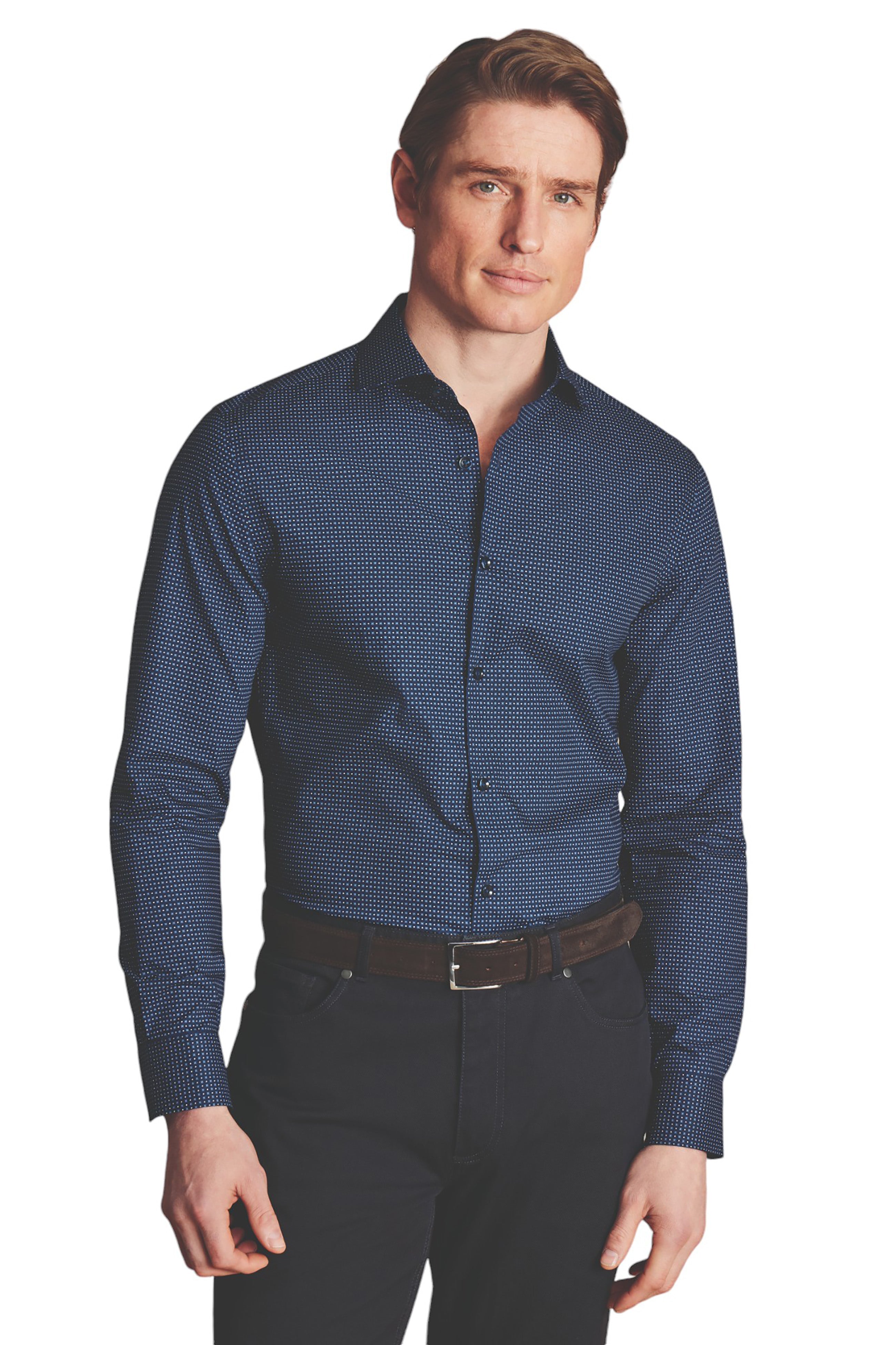 Мужская рубашка Charles Tyrwhitt Slim Fit Semi Cutaway с нескользящим воротником и цветочным геометрическим принтом, цвет french blue
Мужская рубашка Charles Tyrwhitt Slim Fit Semi Cutaway с нескользящим воротником и цветочным геометрическим принтом, цвет french blue