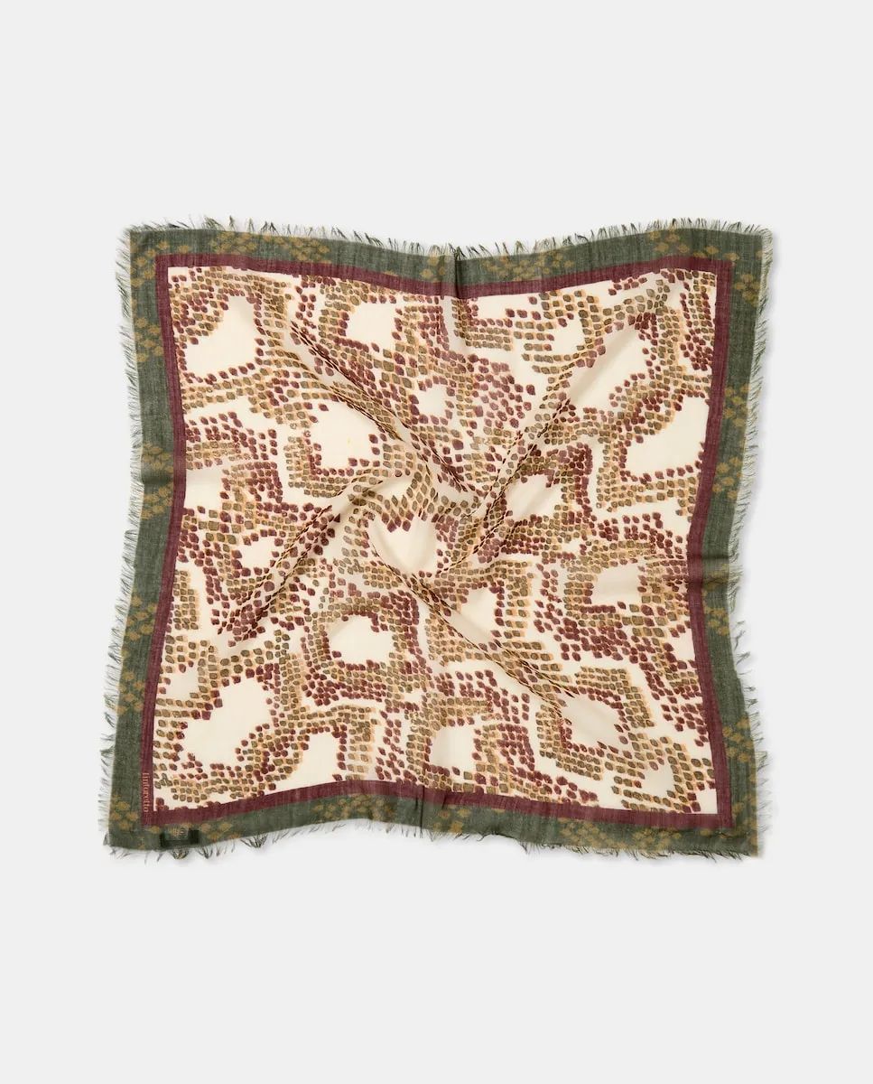 Шарф с принтом в виде змеи Tintoretto, экрю
Шарф с принтом в виде змеи Tintoretto, экрю