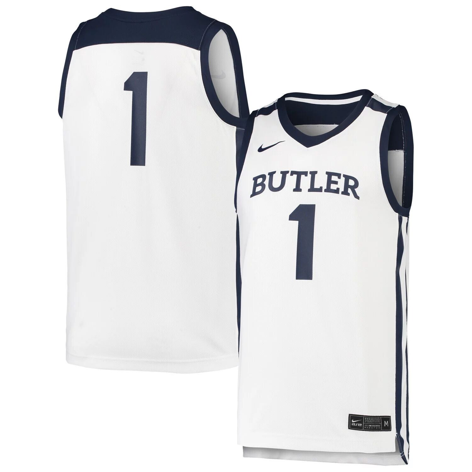 Реплика мужской баскетбольной майки #1 White Butler Bulldogs Team Nike
Реплика мужской баскетбольной майки #1 White Butler Bulldogs Team Nike