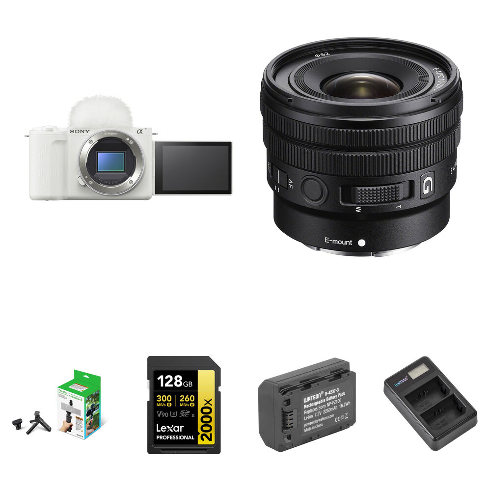 Беззеркальная камера Sony ZV-E10 II Mirrorless Camera with 10-20mm f/4 Lens and
Беззеркальная камера Sony ZV-E10 II Mirrorless Camera with 10-20mm f/4 Lens and