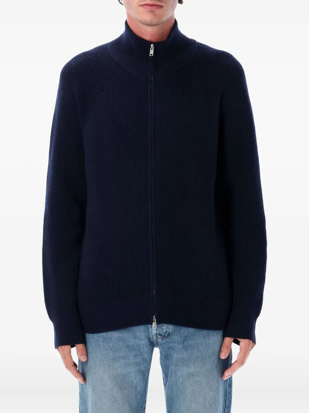 Вязаный кардиган с высоким воротом на молнии MARANT, синий
Вязаный кардиган с высоким воротом на молнии MARANT, синий