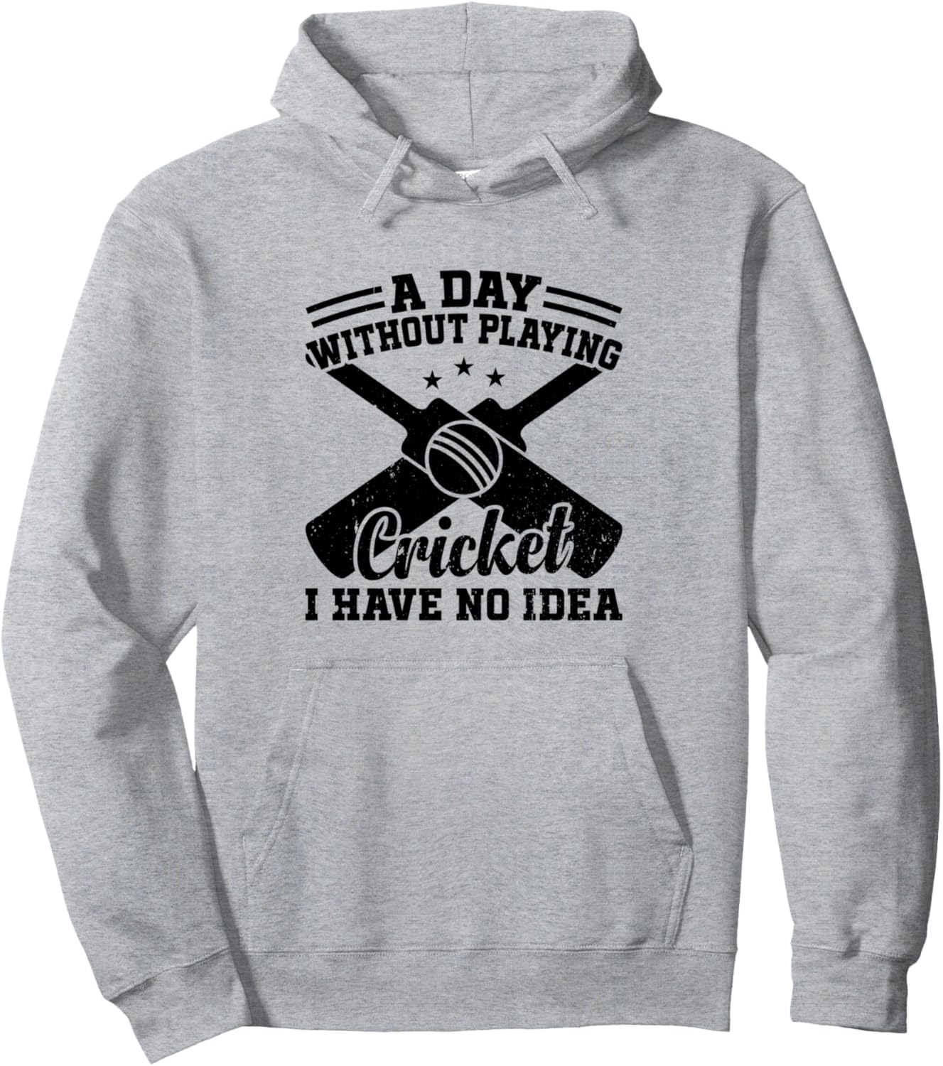 День без игры в крикет: понятия не имею, что бы я сделал - Худи с изображением крикетиста Cricketing Cricket Quotes, серый
День без игры в крикет: понятия не имею, что бы я сделал - Худи с изображением крикетиста Cricketing Cricket Quotes, серый