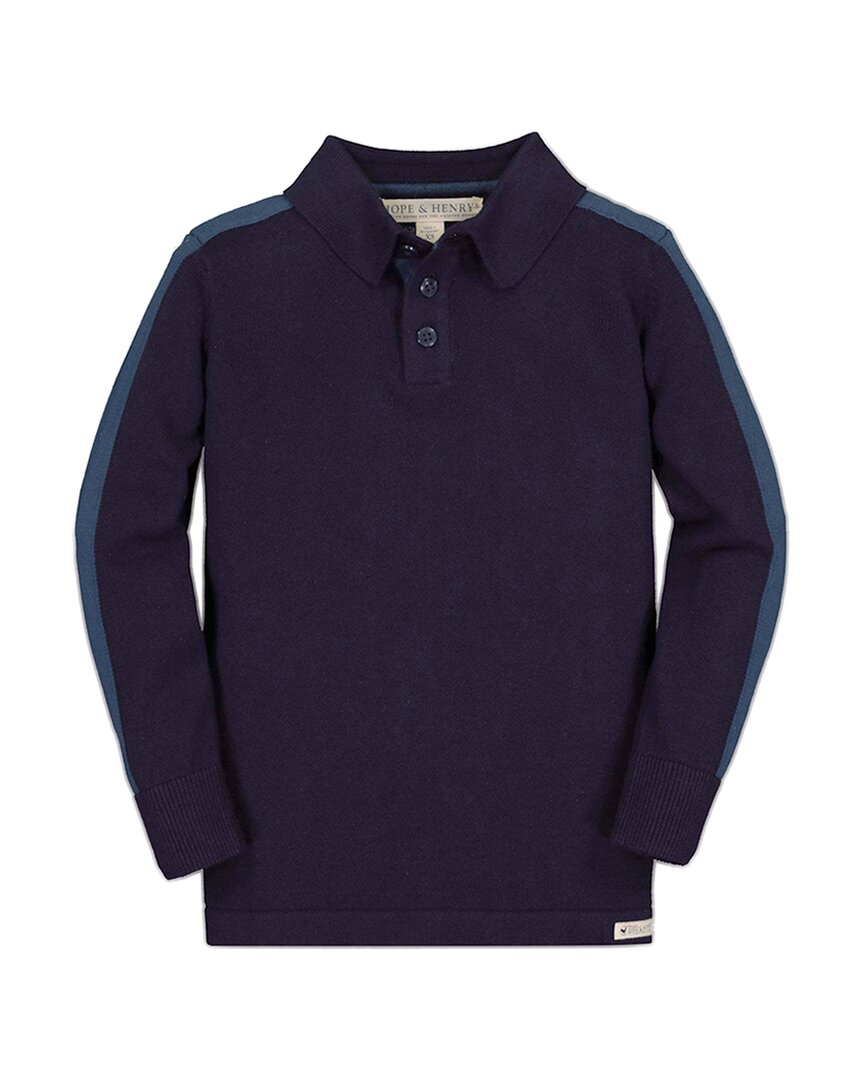 Свитер-поло Hope & Henry, синий
Свитер-поло Hope & Henry, синий