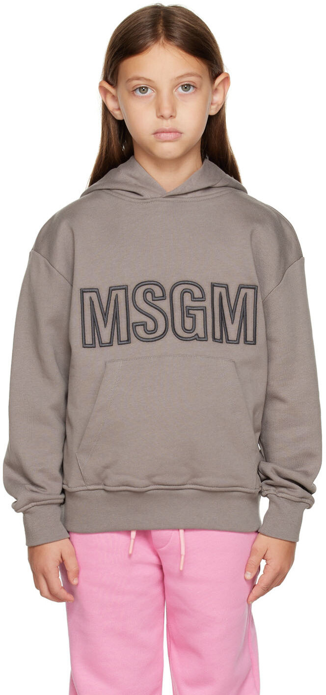 MSGM Kids Детское серое худи с вышивкой, Серый, MSGM Kids Детское серое худи с вышивкой
MSGM Kids Детское серое худи с вышивкой, Серый, MSGM Kids Детское серое худи с вышивкой