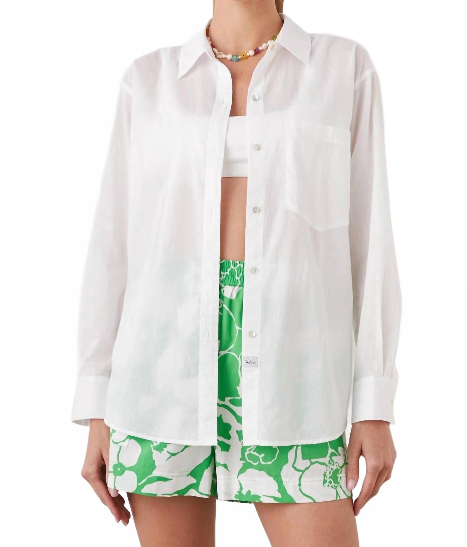 Рубашка Arlo в пляжно-белом цвете Rails, Beach White
Рубашка Arlo в пляжно-белом цвете Rails, Beach White