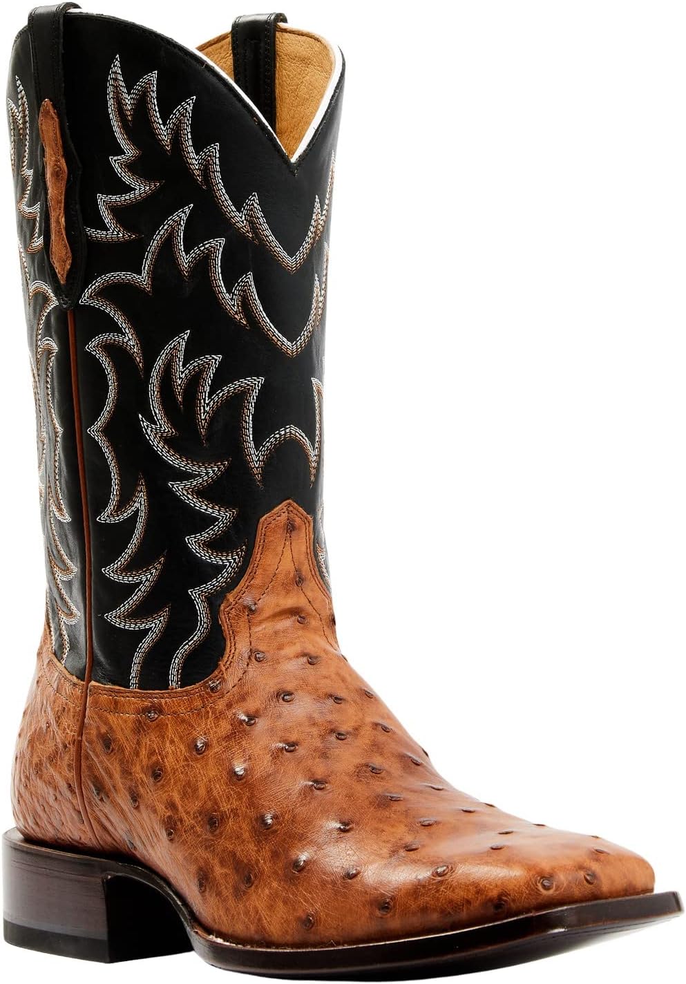 Мужские вестерн-бутсы Cody James из экзотической кожи страуса, полностью окрашенные, коньячного цвета, широкий квадратный носок - Bbme-114, черный
Мужские вестерн-бутсы Cody James из экзотической кожи страуса, полностью окрашенные, коньячного цвета, широкий квадратный носок - Bbme-114, черный